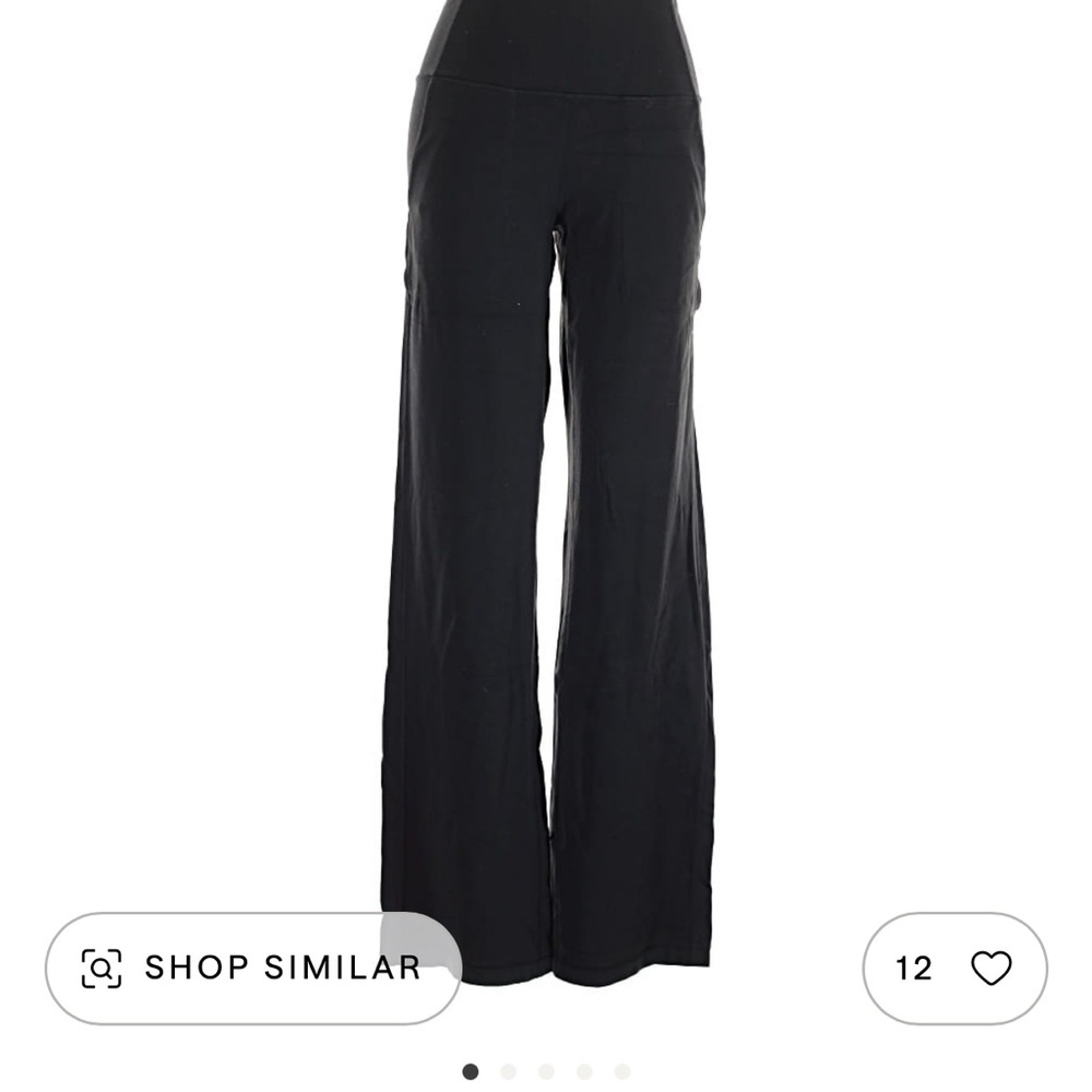 Lululemon black wide leg pants